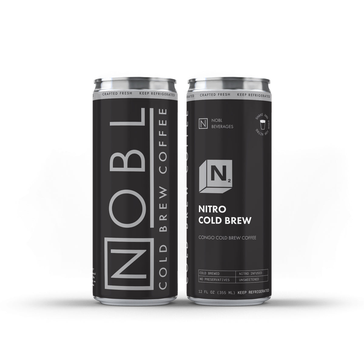 NOBL Nitro Cold Brew Black Cans (12/case) – Nobl Beverages