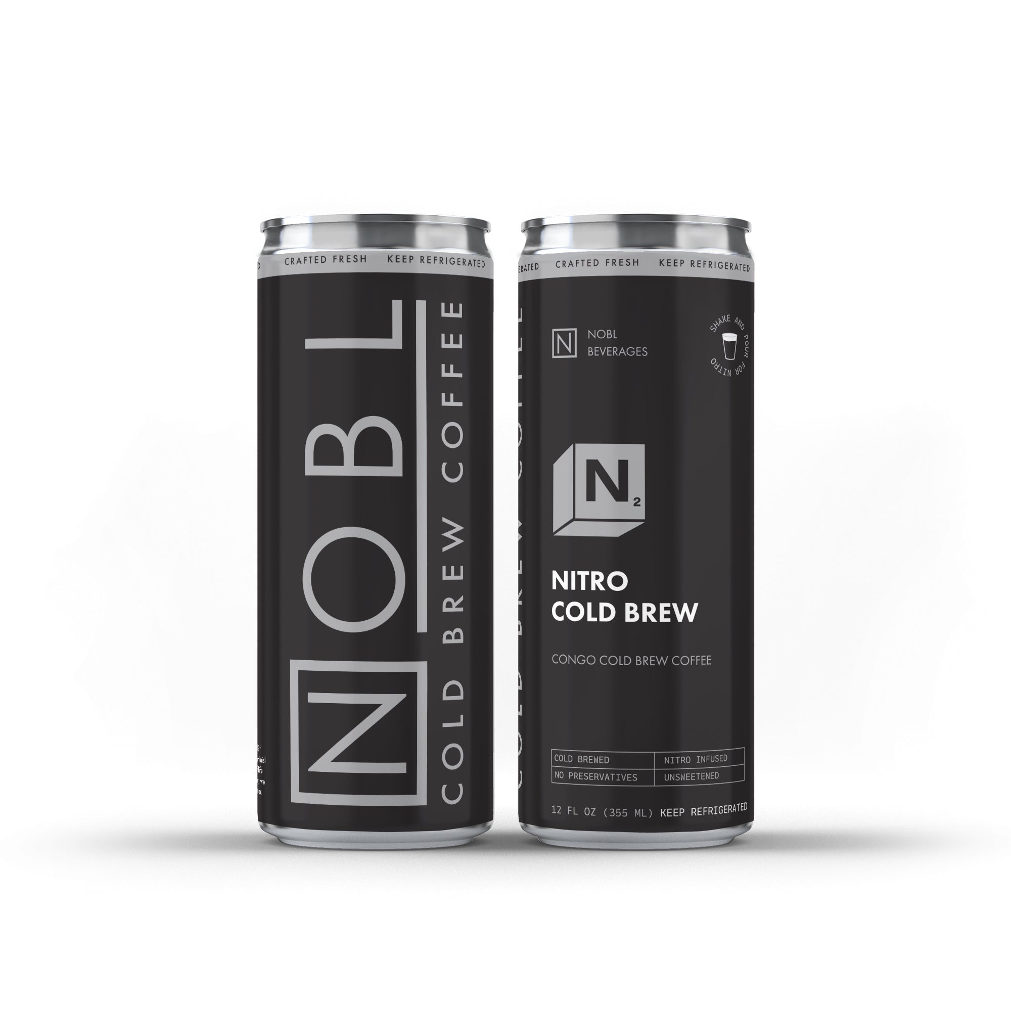 NOBL Nitro Cold Brew Black Cans (12/case)