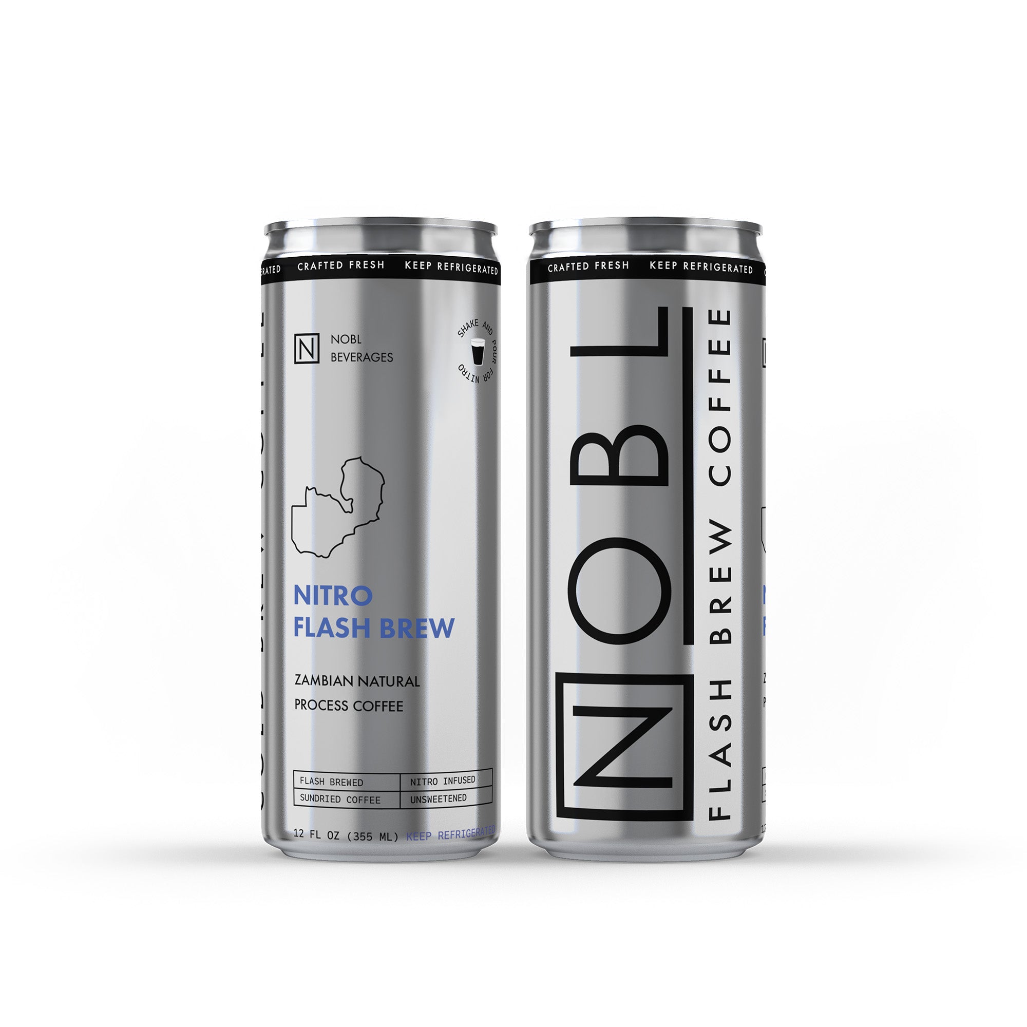 NOBL Nitro Flash Brew Black Cans (12/case)