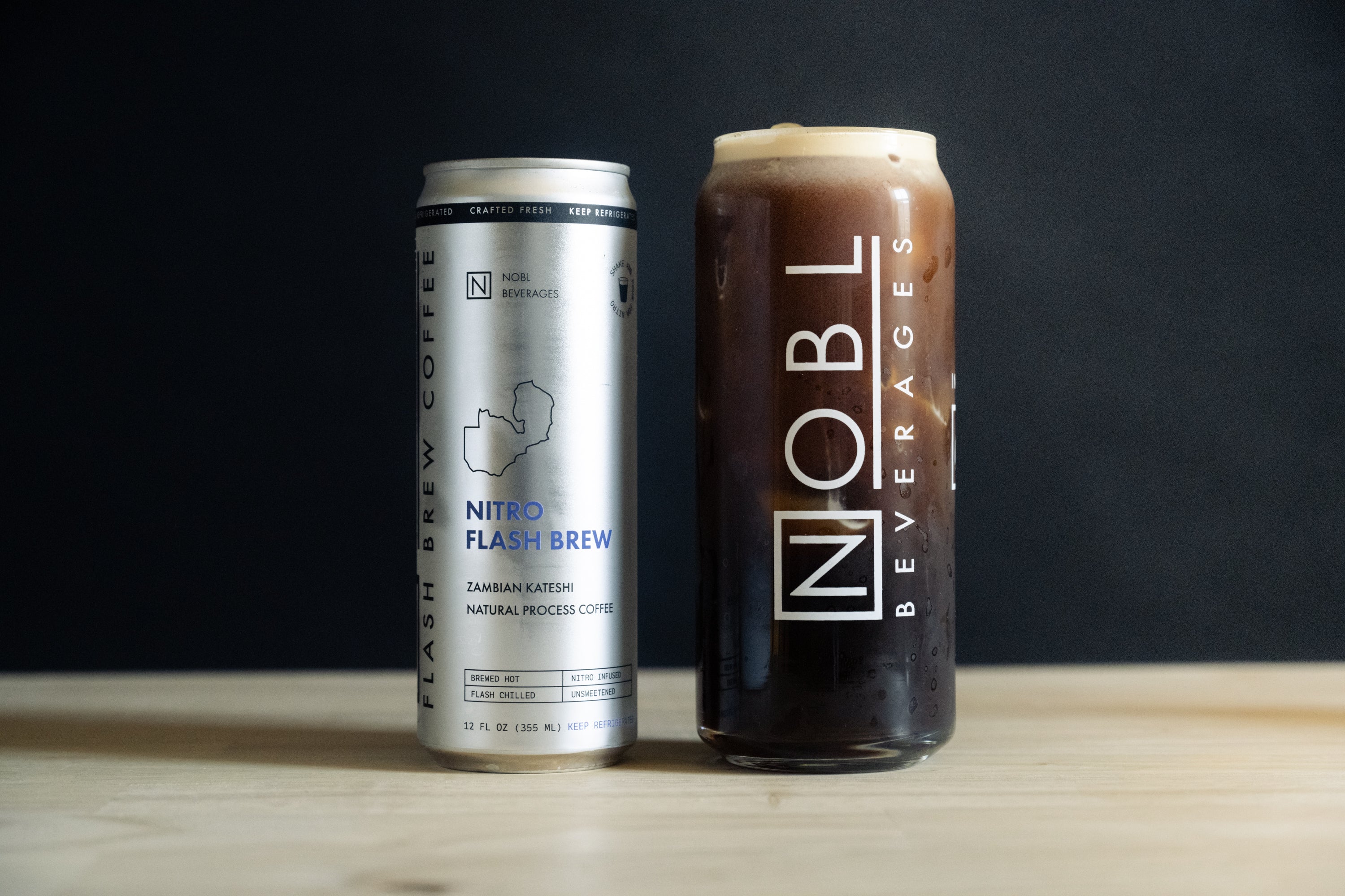 NOBL Nitro Flash Brew Black Cans (12/case)